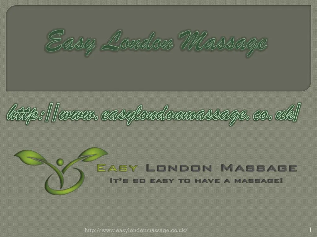 easy london massage