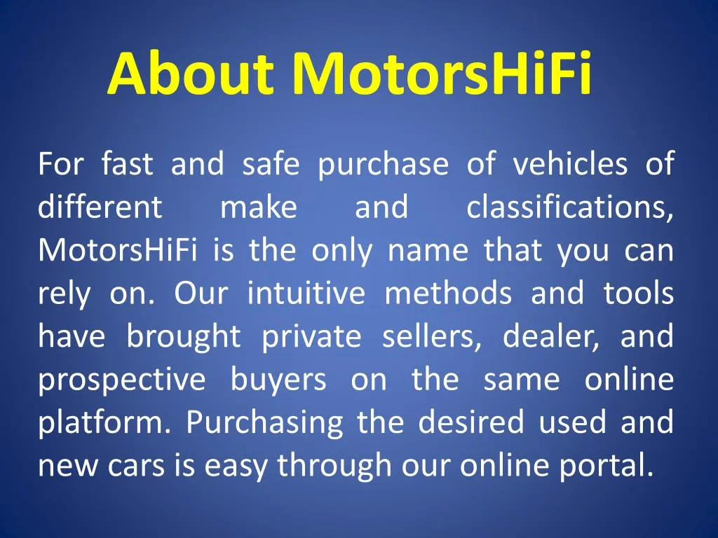 about motorshifi