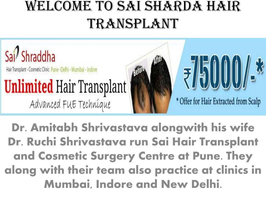 welcome to sai sharda hair transplant