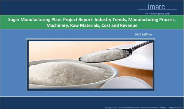 Sugar Manufacturing Plant | Cost, Production