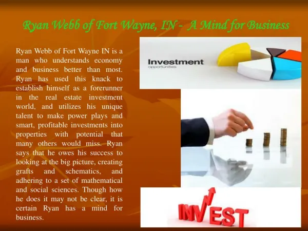 Ryan Webb Fort Wayne IN | Investor