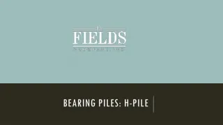 H pile - slide 1