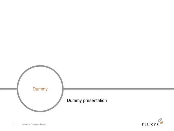 Dummy presentation