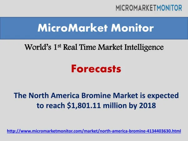 The North America Bromine Market worth $1,801.11 million