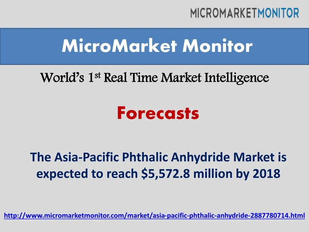 world s 1 st real time market intelligence