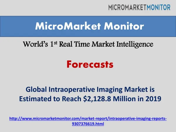 The Global Intraoperative Imaging Market is Estimated to Rea