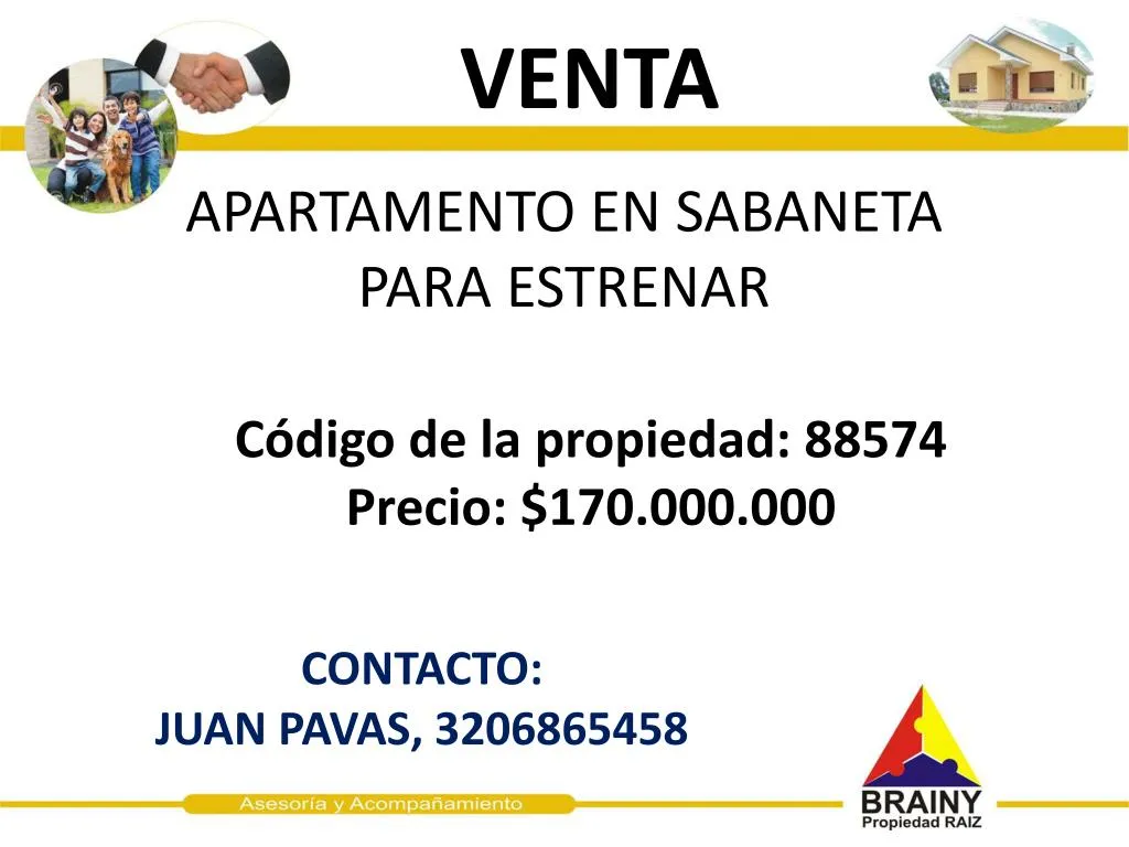 apartamento en sabaneta para estrenar