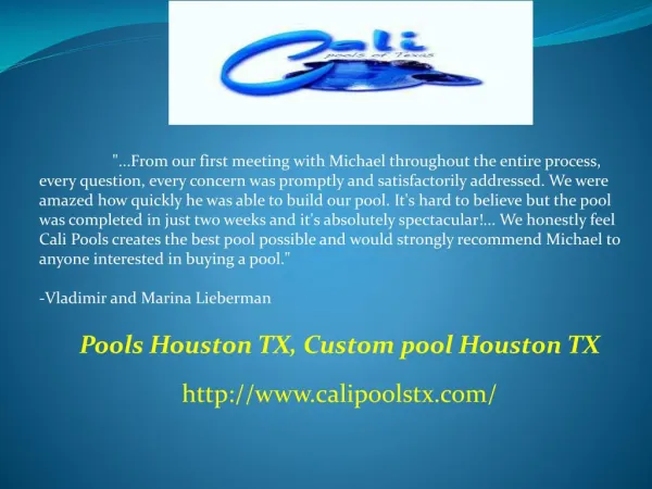 Pools Houston TX