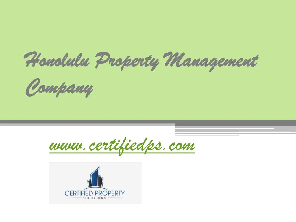 honolulu property management company
