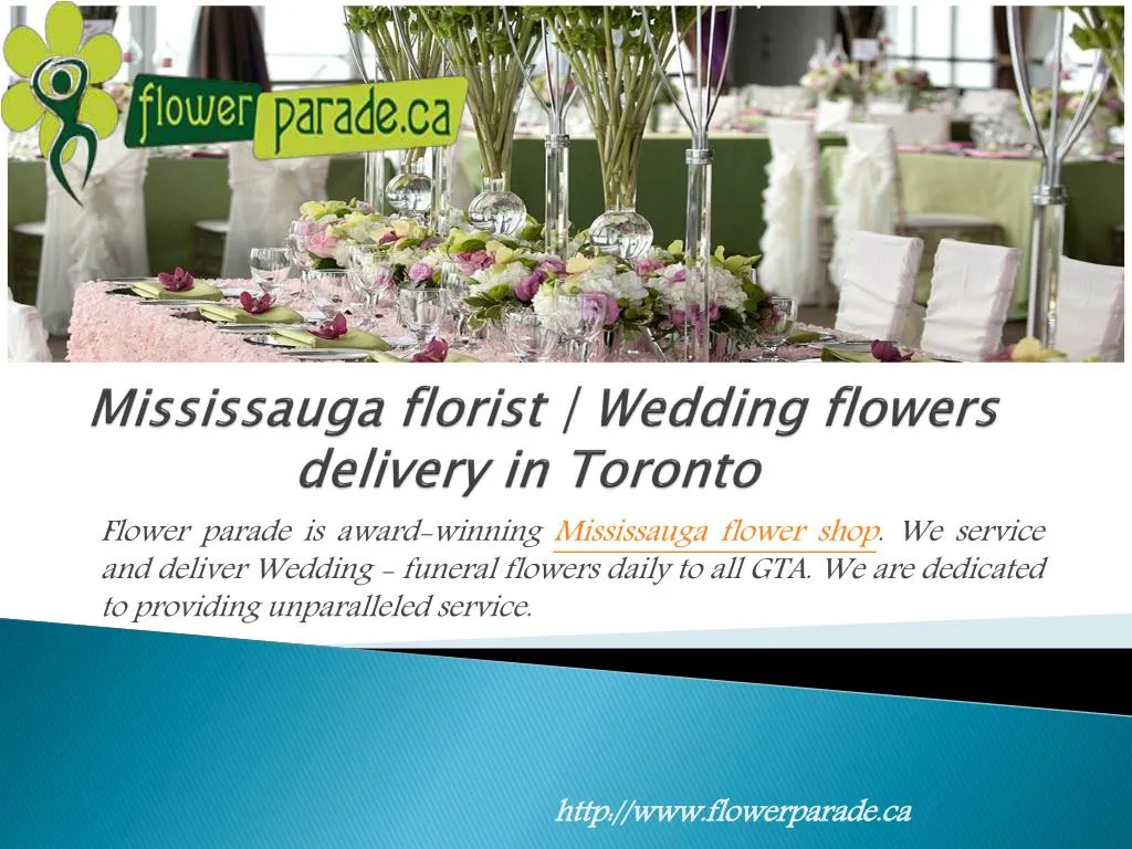 mississauga florist wedding flowers delivery in toronto