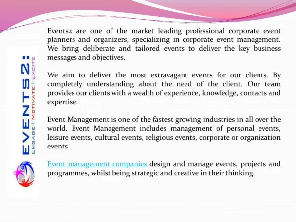 Corporate Activity Agencies
