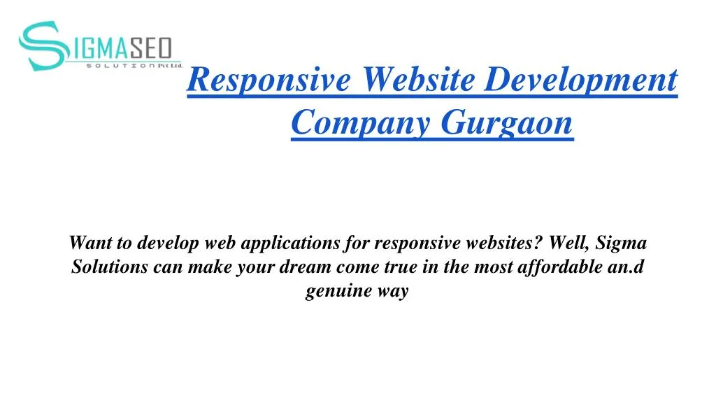 responsive website development company gurgaon