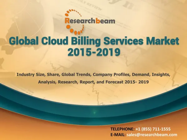 Global Cloud Billing Services Market 2015-2019