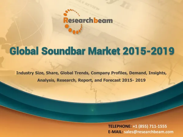 Global Soundbar Market 2015-2019
