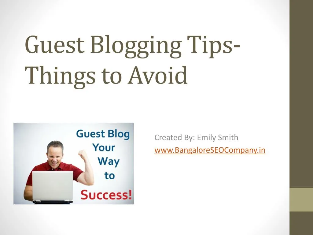 guest blogging tips things to avoid