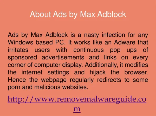 Remove Ads by Max Adblock: process to eradicate it