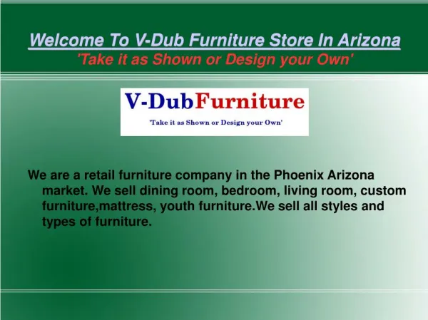 Top Quality Home furniture Store In Arizona