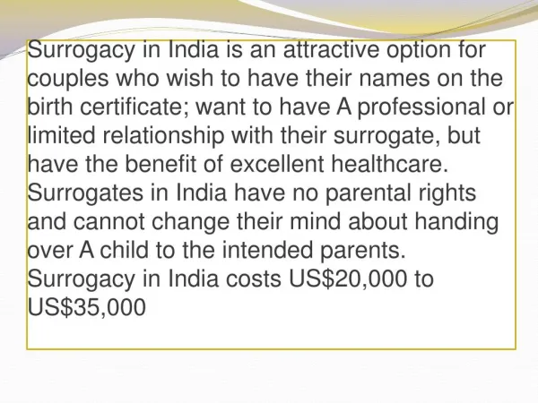 Know about Surrogacy Procedure in India