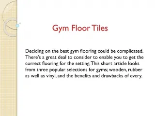 Gym Floor Tiles - slide 1
