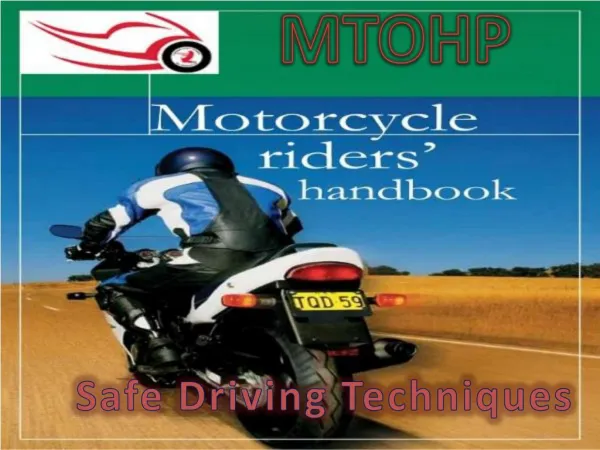 Safe & Defense Driving Techniques for Riders