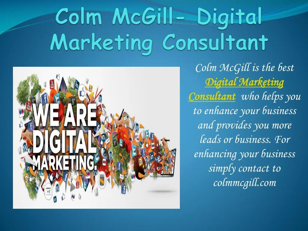 colm mcgill digital marketing consultant