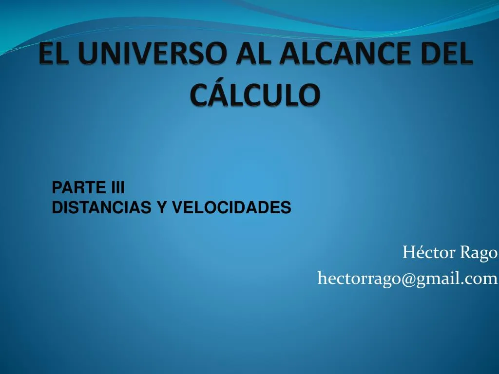 el universo al alcance del c lculo