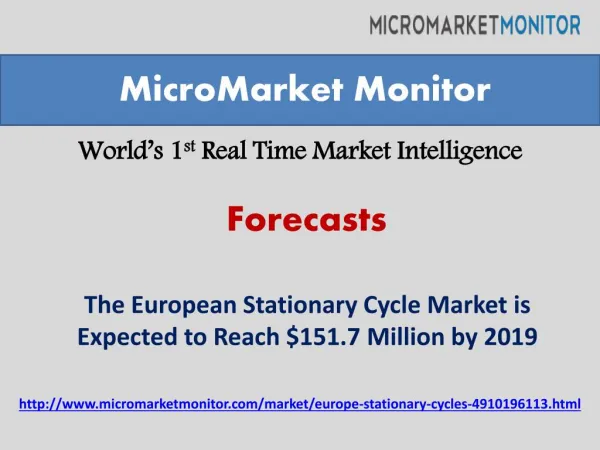 Research forecast of European Stationary Cycles Market by 20