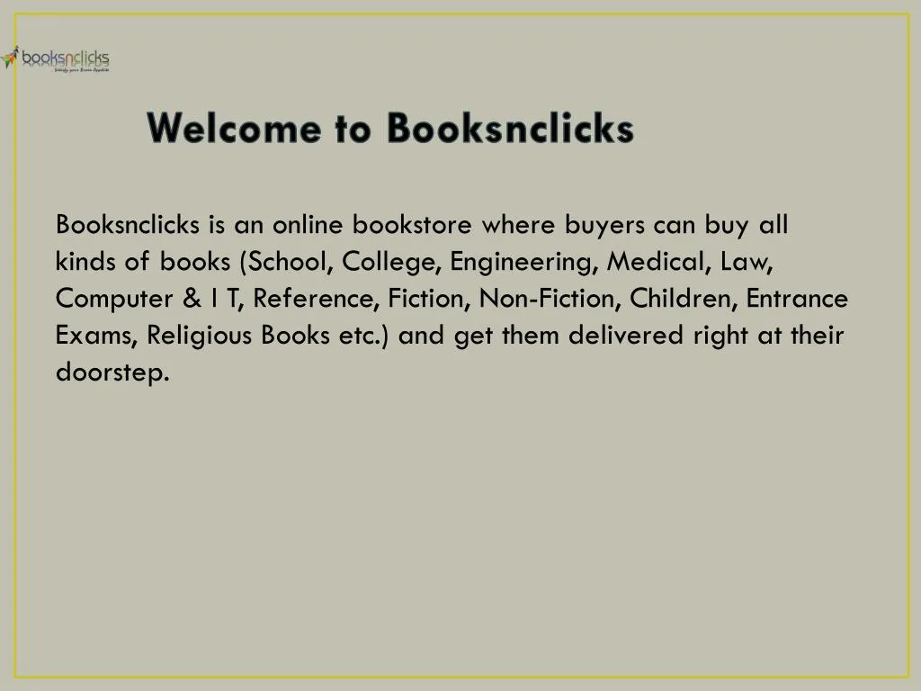 welcome to booksnclicks