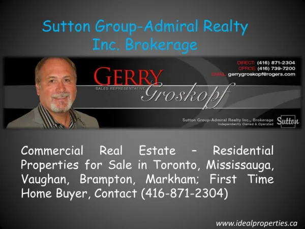 Commercial Real Estate – Residential Properties for Sale in