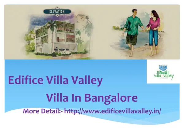 Edifice Villa Valley, Pre Launch, Price, Edifice Villa