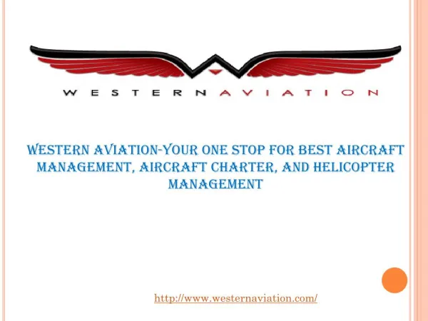 Western Aviation-Your One Stop for Best Aircraft Management,