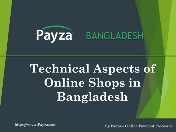 Technical aspect of Ecommerce websites in Bangladesh