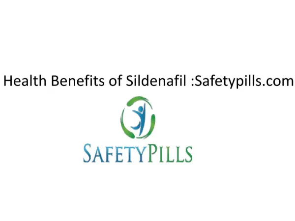 Health Benefits of Sildenafil