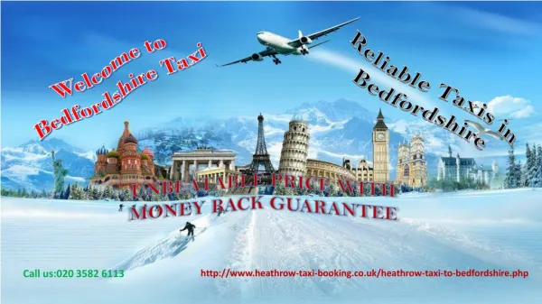 Taxi firm | Taxi From Heathrow Airport to Bedfordshire | Tax