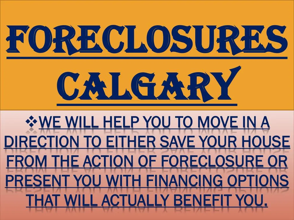 foreclosures calgary