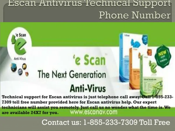 Escan Antivirus technical support phone number!! Contact us: