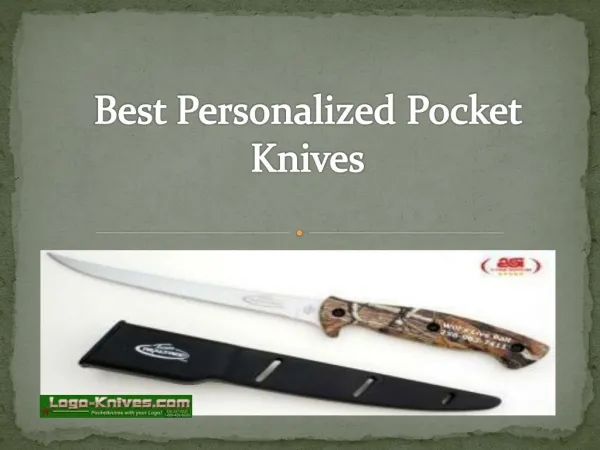 Get Best Personalized Pocket Knives With Business Logo