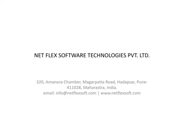 Net Flex Software Technologies PVT. LTD.