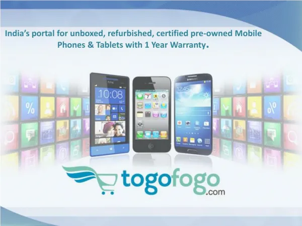 Togofogo - Unboxed, Refurbished, Certified Preowned, Used Mo