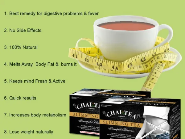 Maximum Slimming Effects With Tea