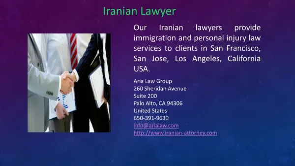 Iranian lawyer attorney