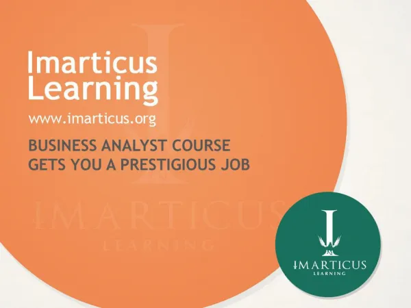 Business analyst course gets you a prestigious job