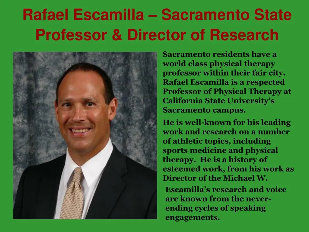rafael escamilla sacramento state professor director of research