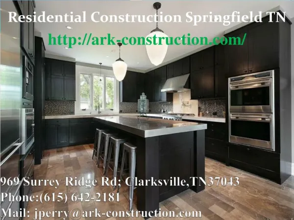 Residential Construction Springfield TN
