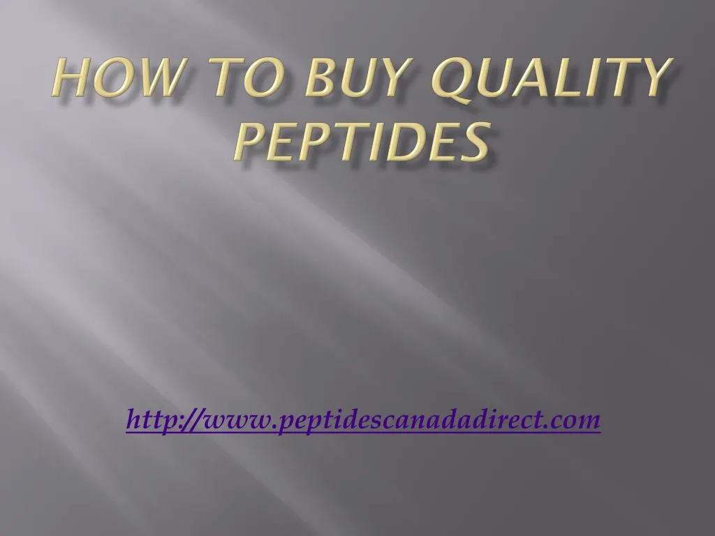 how to buy quality peptides