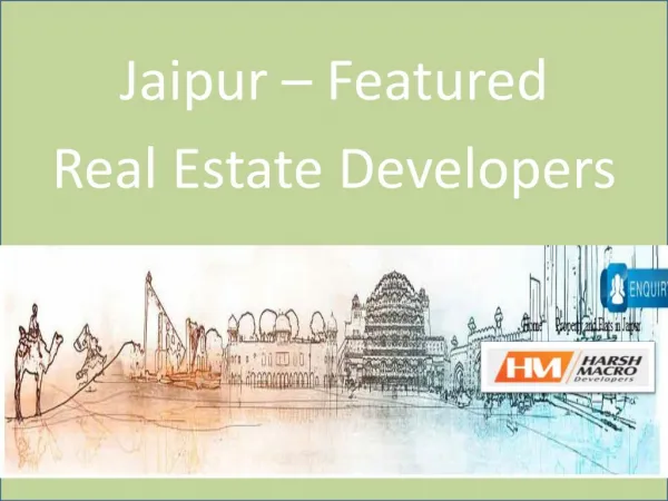 Jaipur – Featured Real Estate Developers