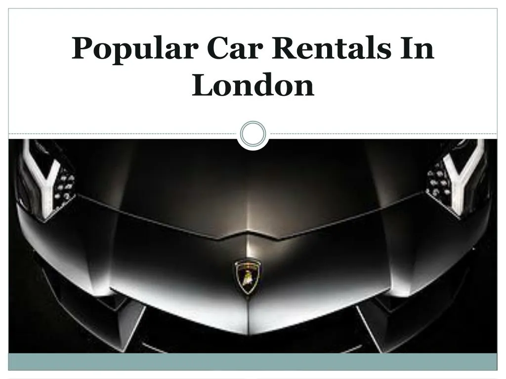 popular car rentals in london