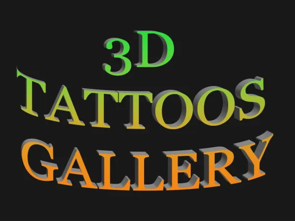 Tattoo designs The most realistic 3 d tattoo pictures galler