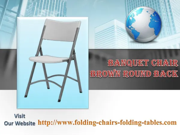Banquet Chair Brown Round Back