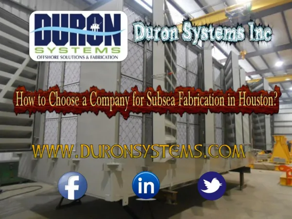 How to Choose a Company for Subsea Fabrication in Houston ?